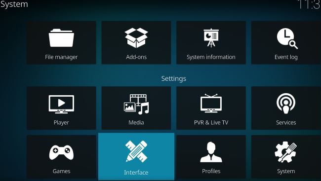 kodi-change-language