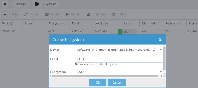 openmediavault-create-file-system