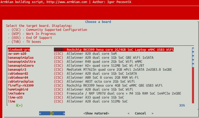 armbian-compile-config