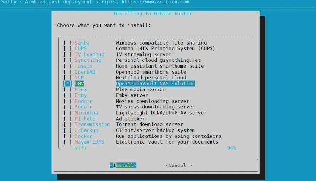 armbian-openmediavault